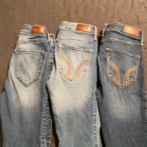 Hollister high rise super skinny bundle